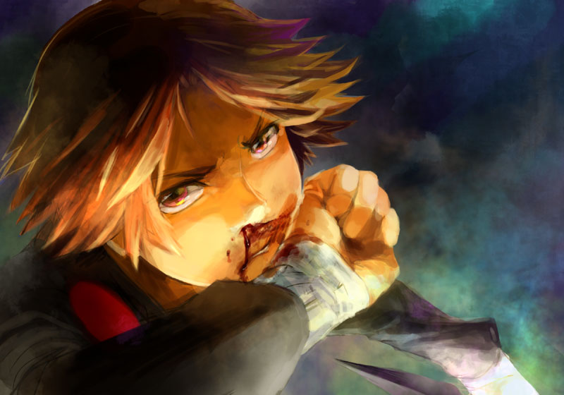hanamura yousuke (persona and 1 more) drawn by morozumi_s
