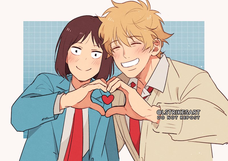 iwakura mitsumi and shima sousuke (skip to loafer) drawn by lightningstrikes