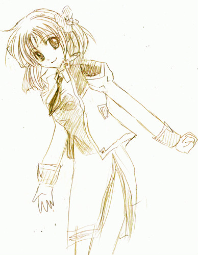 apricot sakuraba (galaxy angel and 1 more) drawn by senyoutiyo