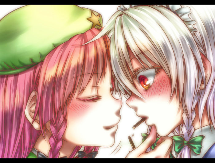izayoi sakuya and hong meiling (touhou) drawn by nora_wanko