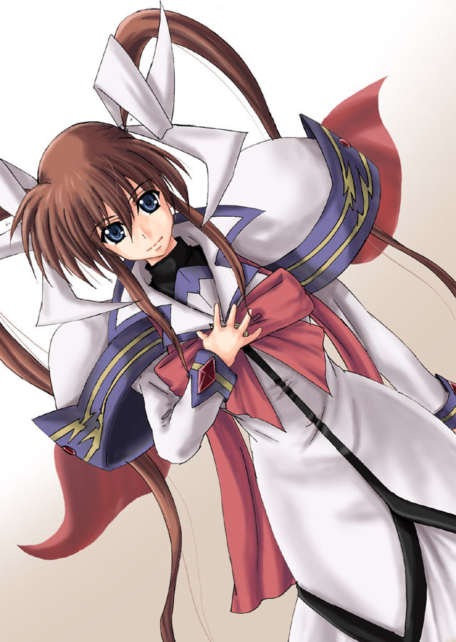 takamachi nanoha (lyrical nanoha and 1 more) drawn by kirin_the_himemiya