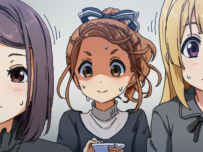 fujima sakura, kono miyako, and hiiragi tsubomi (22/7) drawn by igashiko