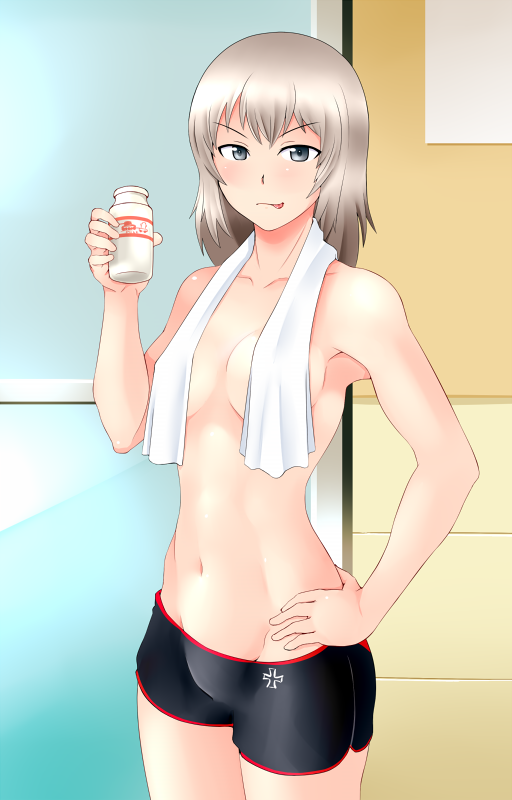 itsumi erika (girls und panzer) drawn by tanaka_rikimaru