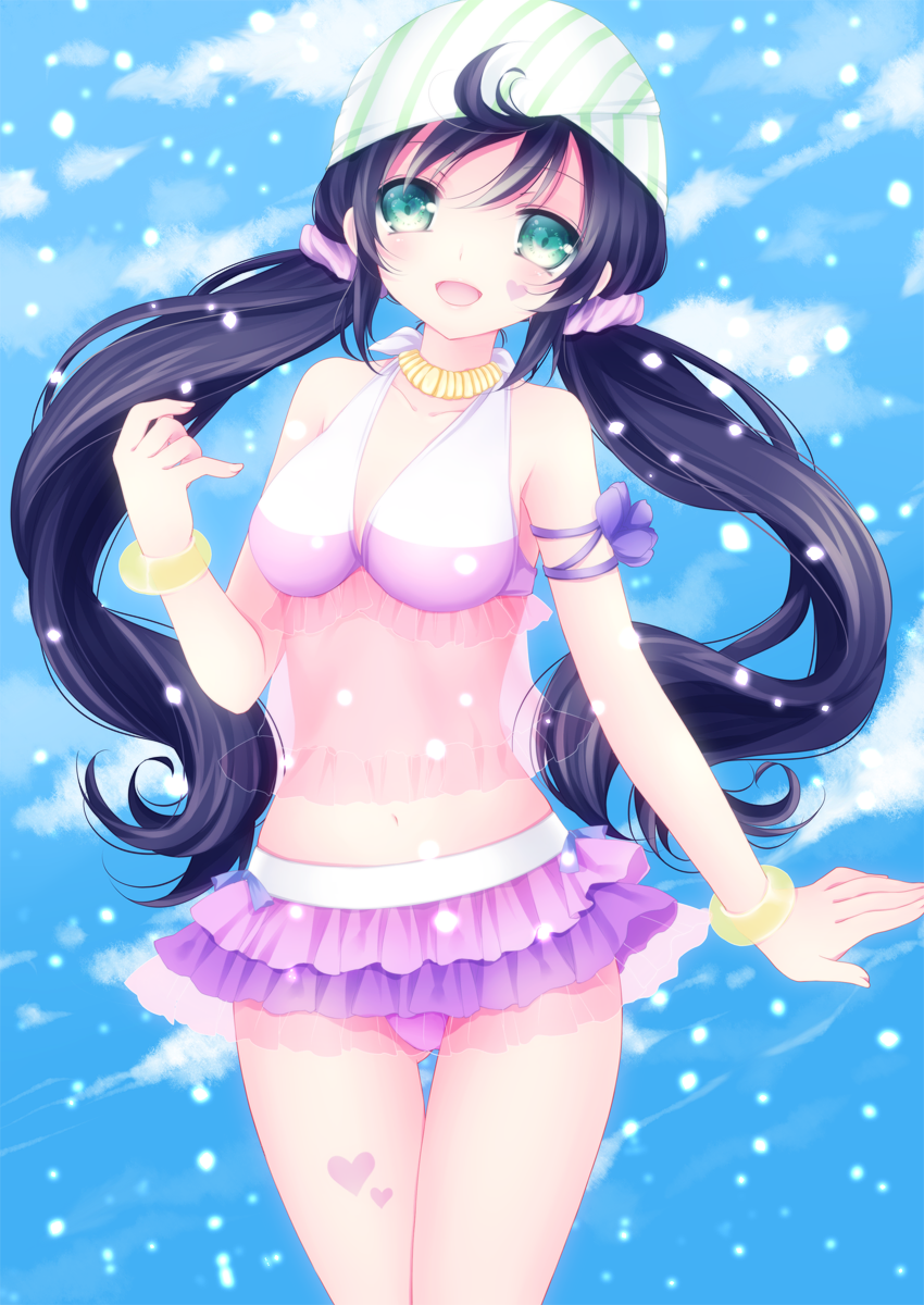 tojo nozomi (love live! and 1 more) drawn by mikazuki_sara