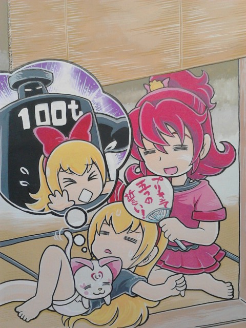 aida mana, regina, and hummy (precure and 2 more) drawn by hijikata_etsuo