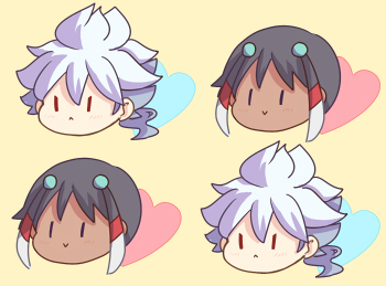 hakuryuu and shuu (inazuma eleven and 1 more) drawn by pippilipi