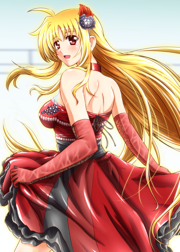 fate testarossa and mizuki nana (lyrical nanoha and 1 more) drawn by diesel-turbo