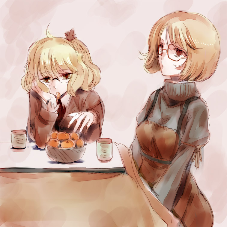 aki minoriko and aki shizuha (touhou) drawn by nokishita