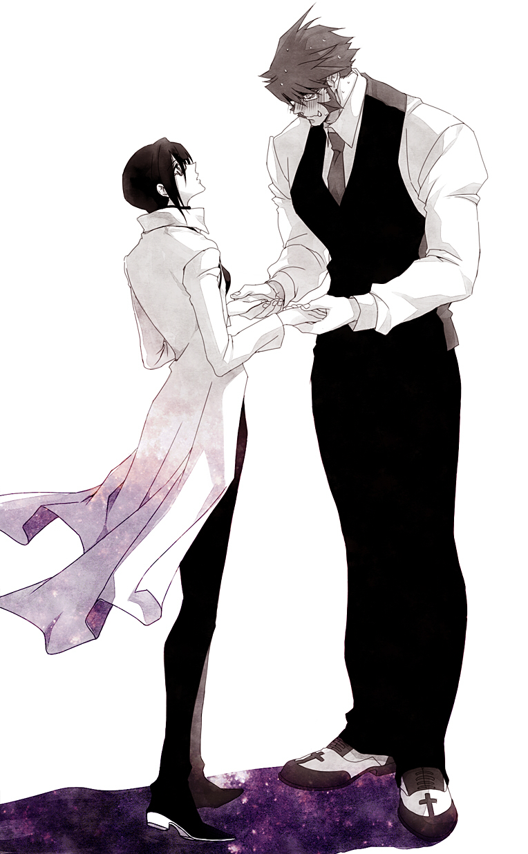 klaus von reinhertz and luciana estevez (kekkai sensen) drawn by gedoooo