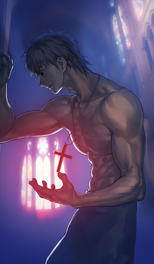 kotomine kirei (fate and 2 more) drawn by koyama_hirokazu