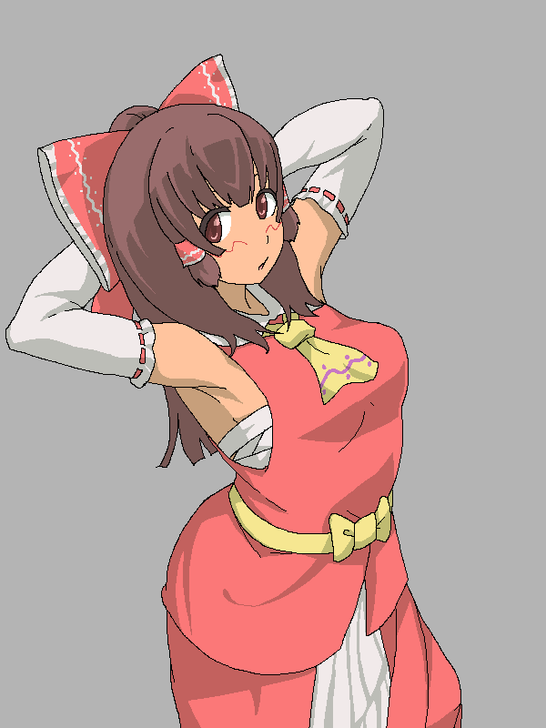 hakurei reimu and kanna (touhou and 1 more) drawn by sagamiko