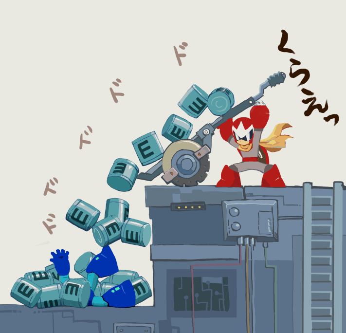 mega man and proto man (mega man) drawn by coramune
