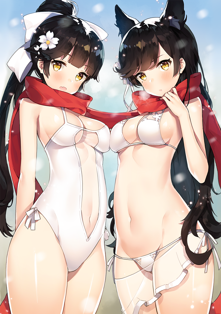 atago and takao (azur lane) drawn by ayamy