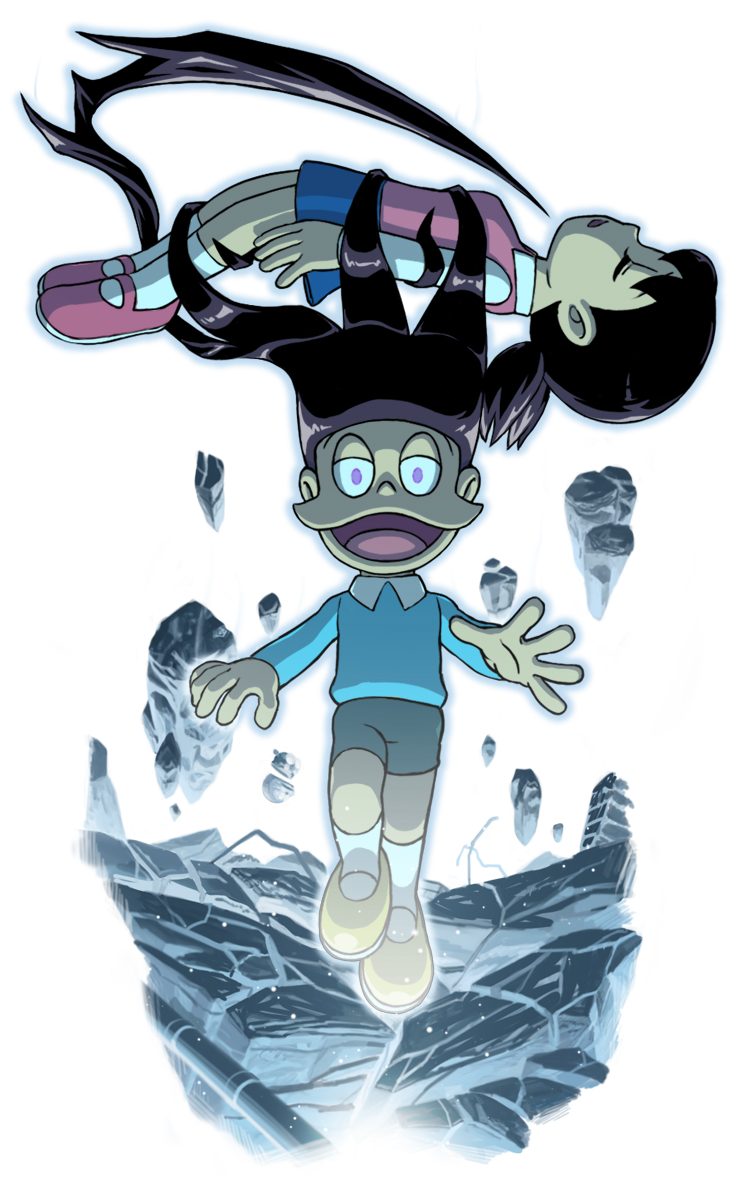 minamoto shizuka and honekawa suneo (doraemon) drawn by sakkan