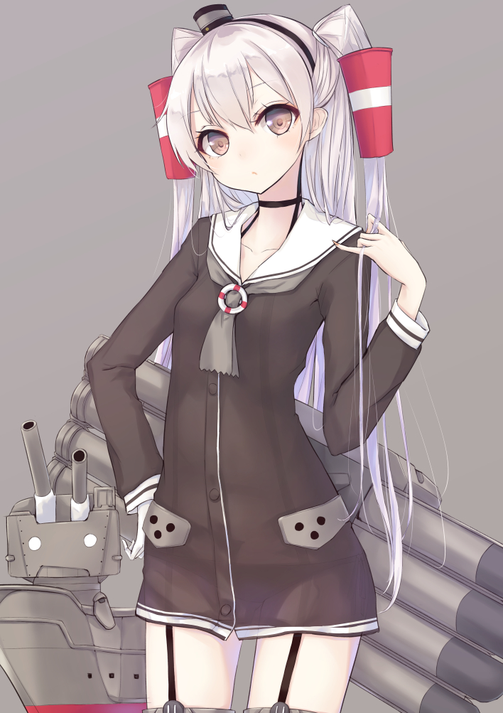 amatsukaze and rensouhou-kun (kantai collection) drawn by laplusvv_(la+)