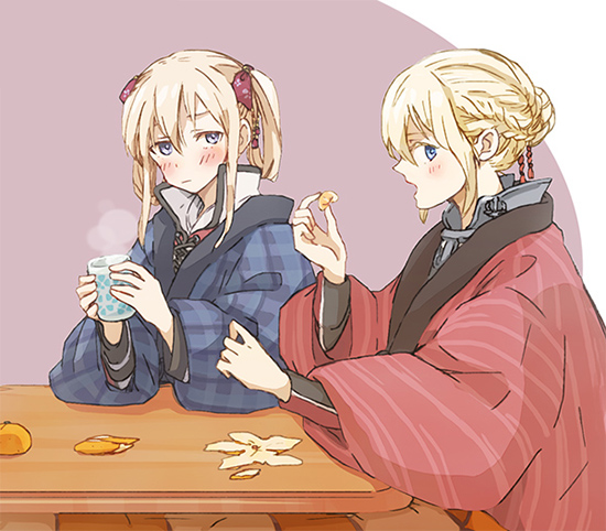 bismarck and graf zeppelin (kantai collection) drawn by enu_(roco_roco44)