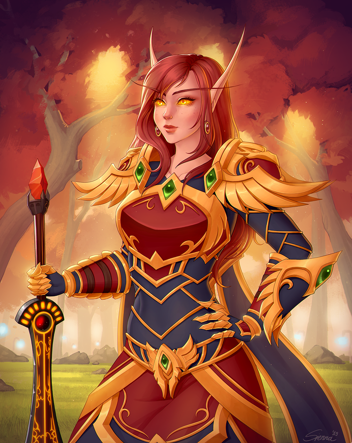 paladin (warcraft and 1 more) drawn by sienna_artwork