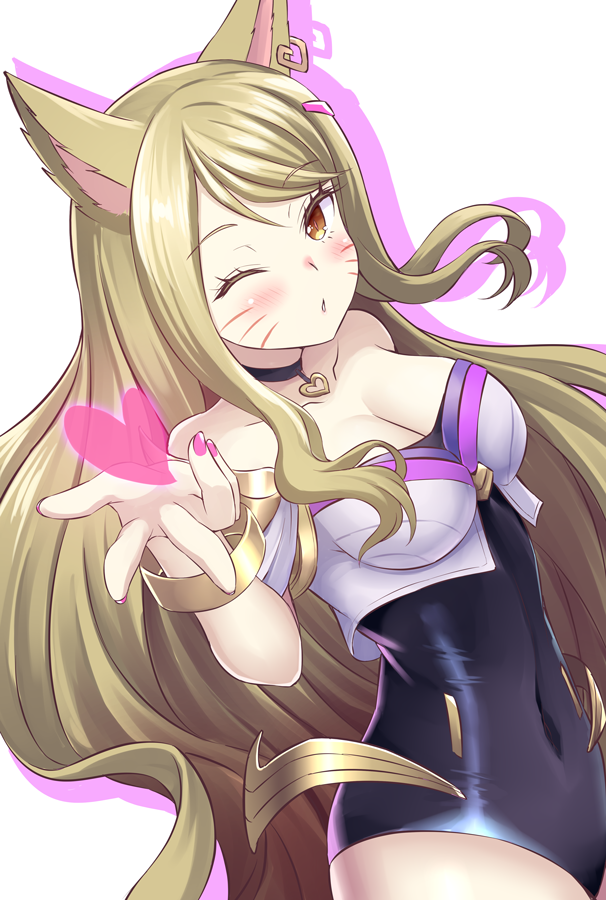 ahri and k/da ahri (league of legends) drawn by s_(hdru2332)