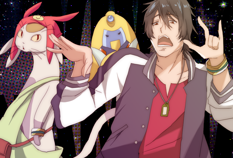 dandy, meow, and qt (space dandy) drawn by moyogi