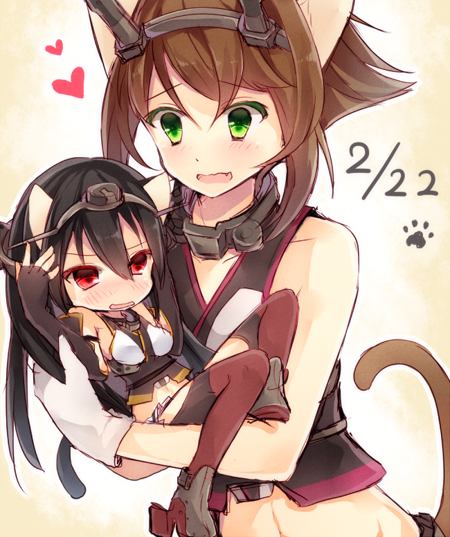 nagato and mutsu (kantai collection) drawn by hiiragi_souren
