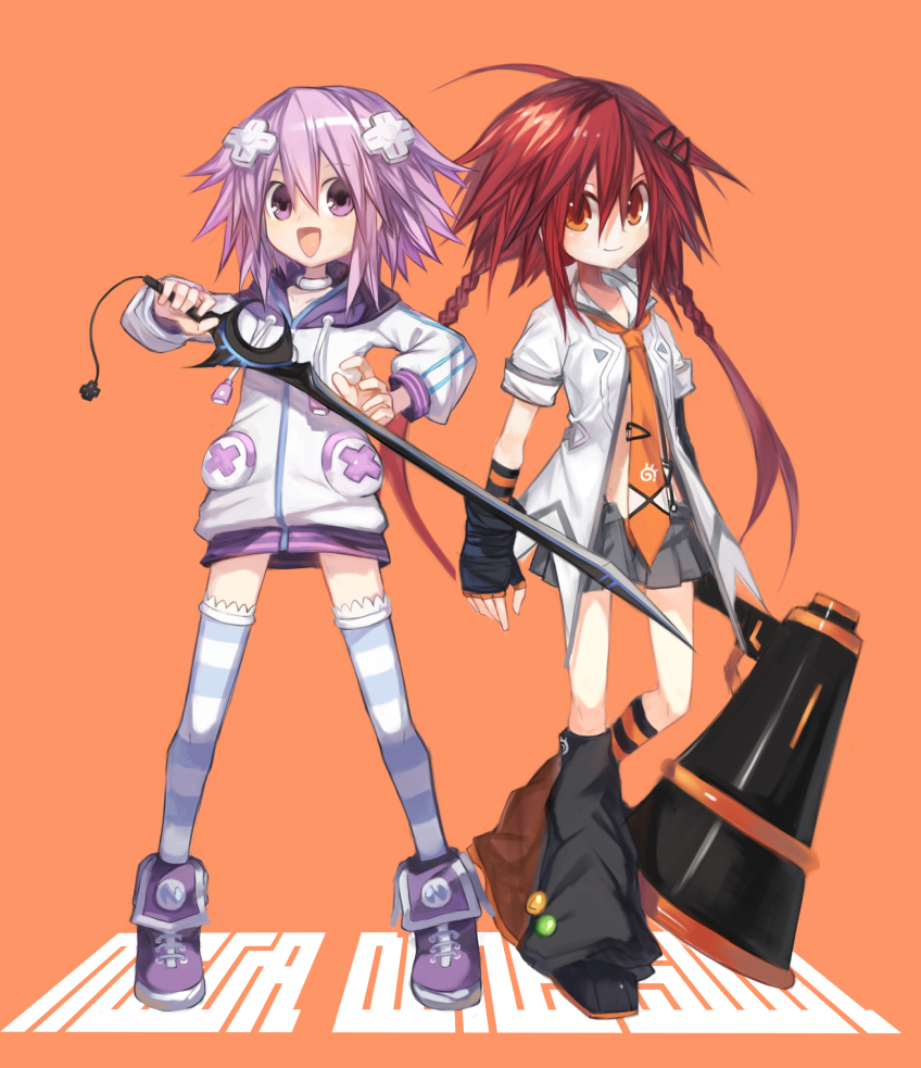 neptune and tennouboshi uzume (neptune and 1 more) drawn by kokaki_mumose