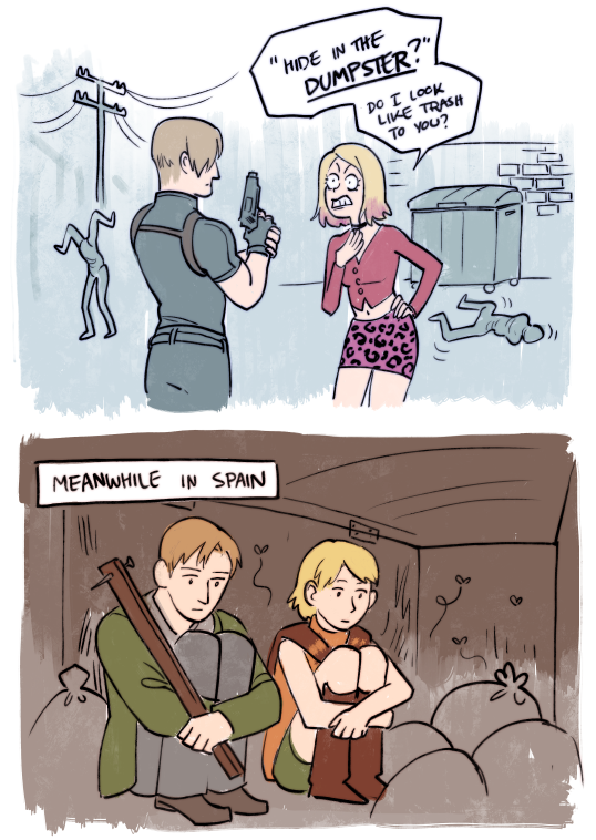 leon s. kennedy, ashley graham, james sunderland, maria, mannequin, and 1 more (resident evil and 3 more) drawn by maaria_laurinen