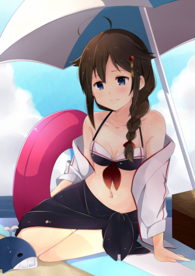 shigure and shigure kai ni (kantai collection) drawn by yukichi_(eikichi)