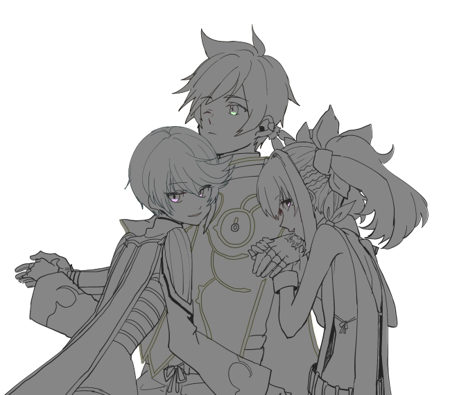 sorey, mikleo, and symonne (tales of and 1 more) drawn by yuusa-y