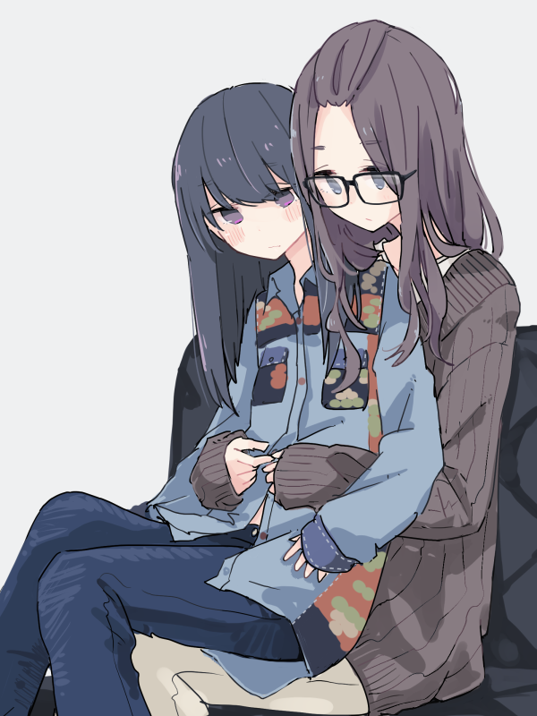shima rin and kagamihara sakura (yurucamp) drawn by shiroshi_(denpa_eshidan)