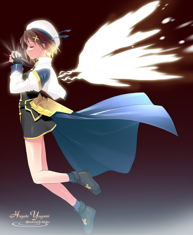 yagami hayate (lyrical nanoha and 1 more) drawn by kantoku