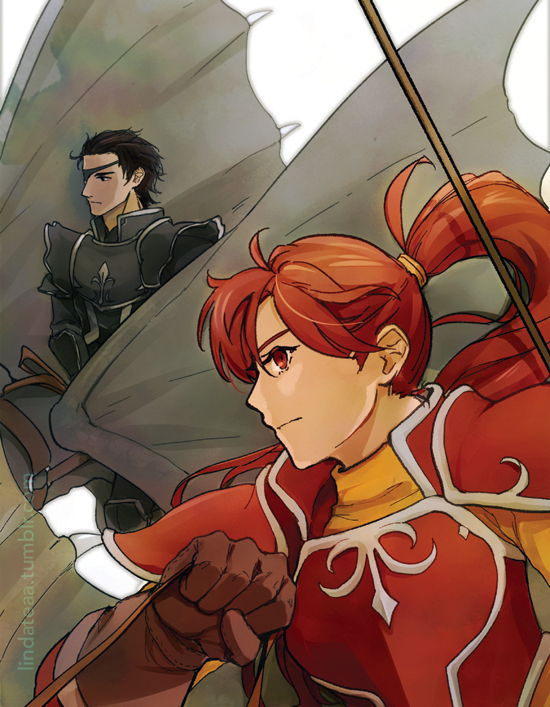 jill and haar (fire emblem and 2 more) drawn by tea-and-dreams