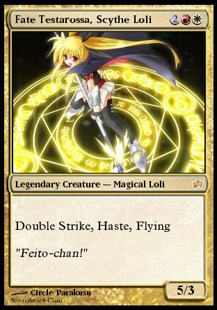fate testarossa and bardiche (lyrical nanoha and 4 more)