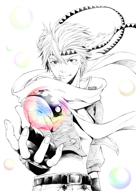 caesar anthonio zeppeli (jojo no kimyou na bouken and 1 more) drawn by amanosora