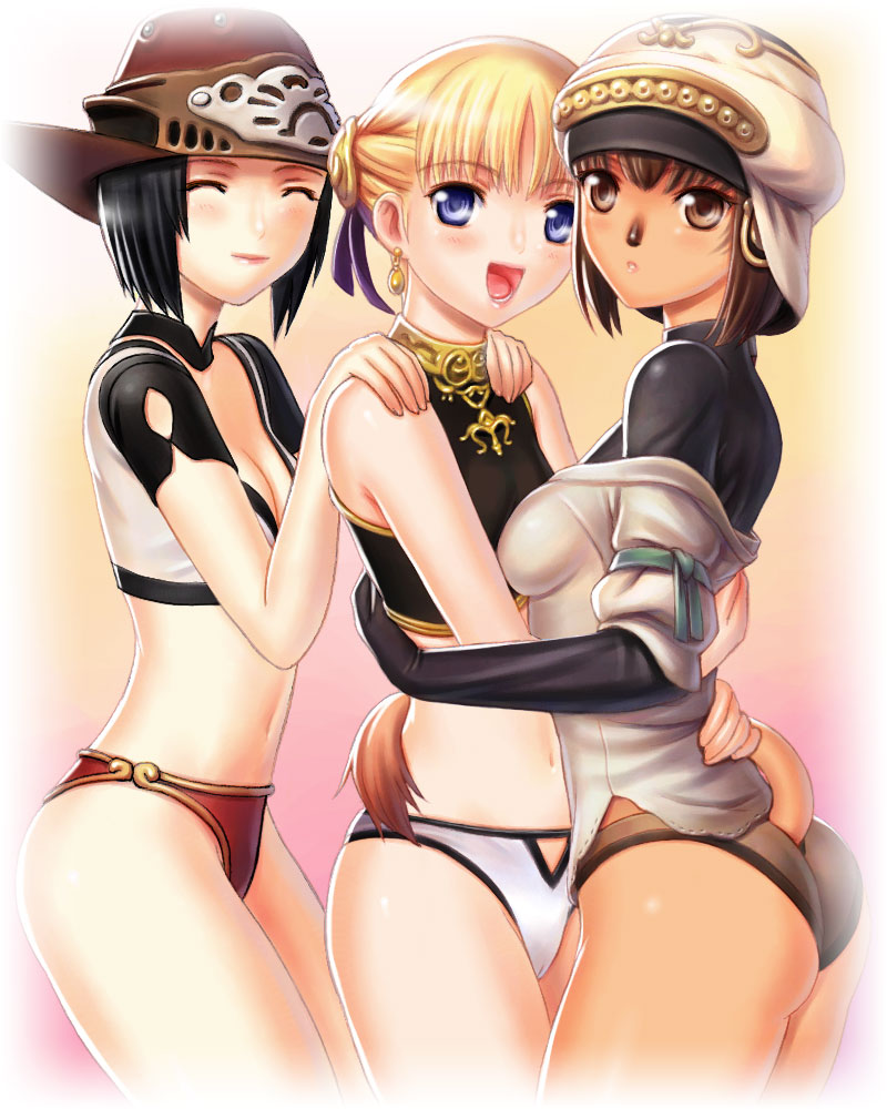 afumau, mihli aliapoh, and najelith (final fantasy and 1 more) drawn by taisai_soft