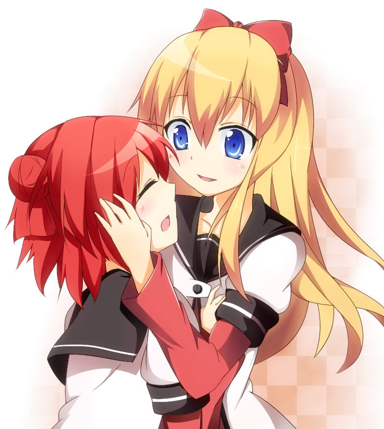 toshinou kyouko and akaza akari (yuruyuri) drawn by acchii_(akina)