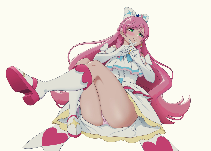 nijigaoka mashiro and cure prism (precure and 1 more) drawn by kijinaka_mahiro