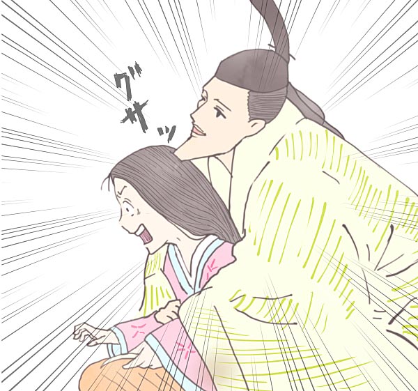 kaguya hime and mikado (studio ghibli and 1 more) drawn by miruku_kintoki