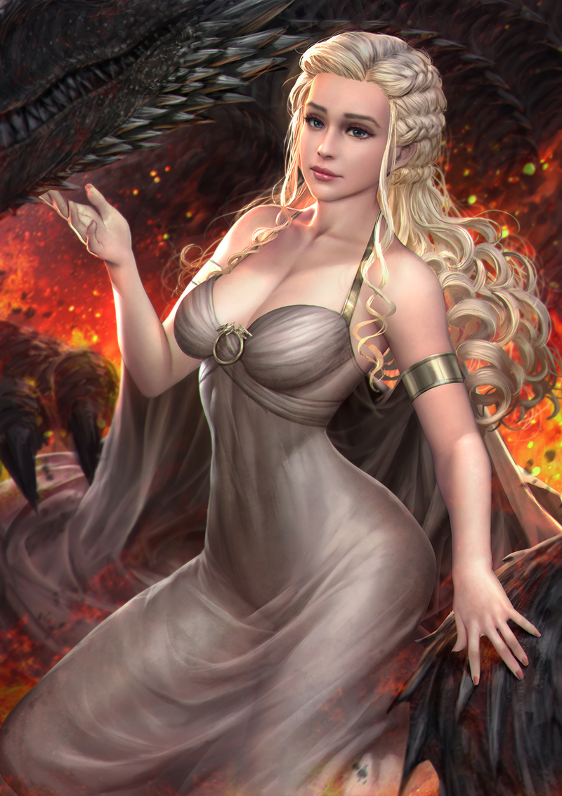 daenerys targaryen (a song of ice and fire and 1 more) drawn by neoartcore
