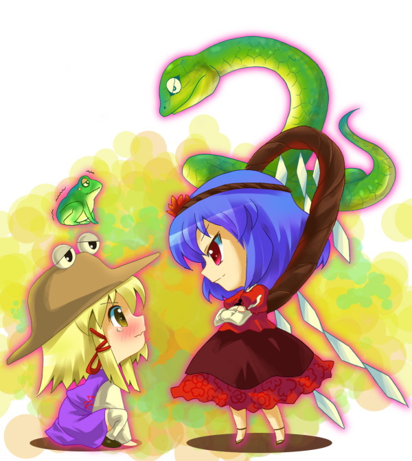 moriya suwako and yasaka kanako (touhou) drawn by michii_yuuki