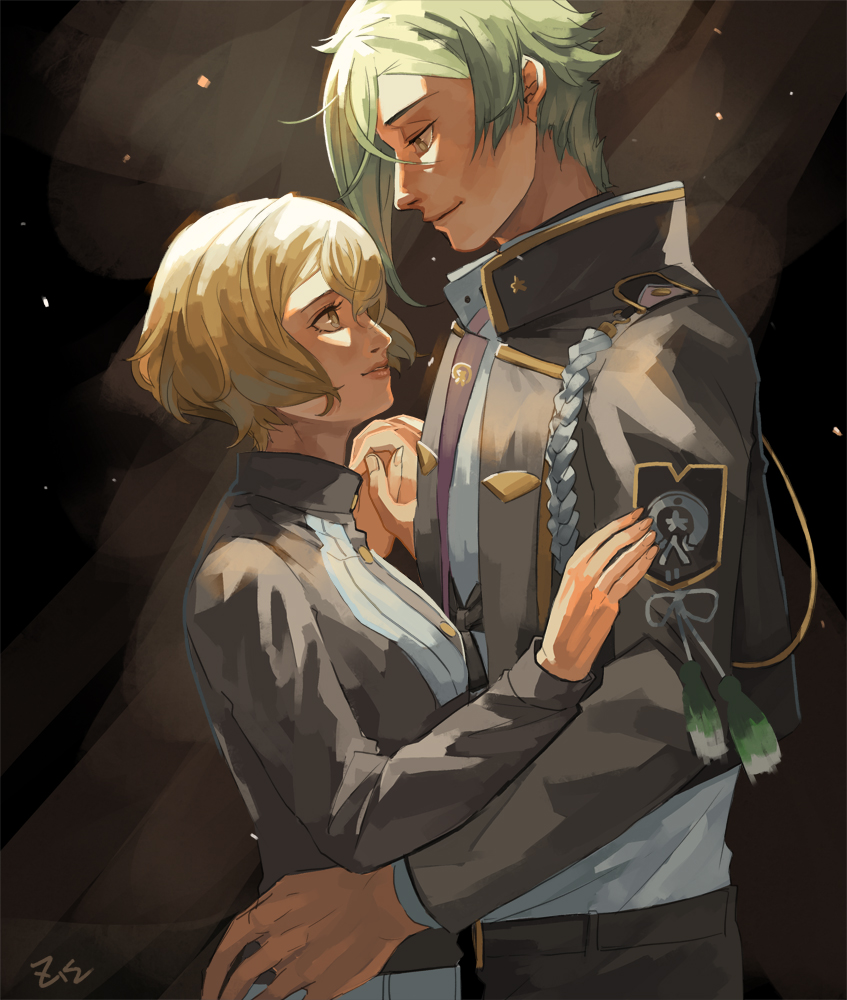 higekiri and hizamaru (touken ranbu) drawn by z.i