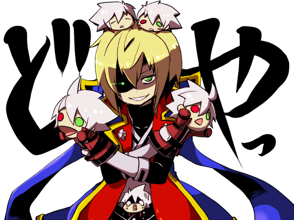 ragna the bloodedge and jin kisaragi (blazblue) drawn by kuro_yuzu