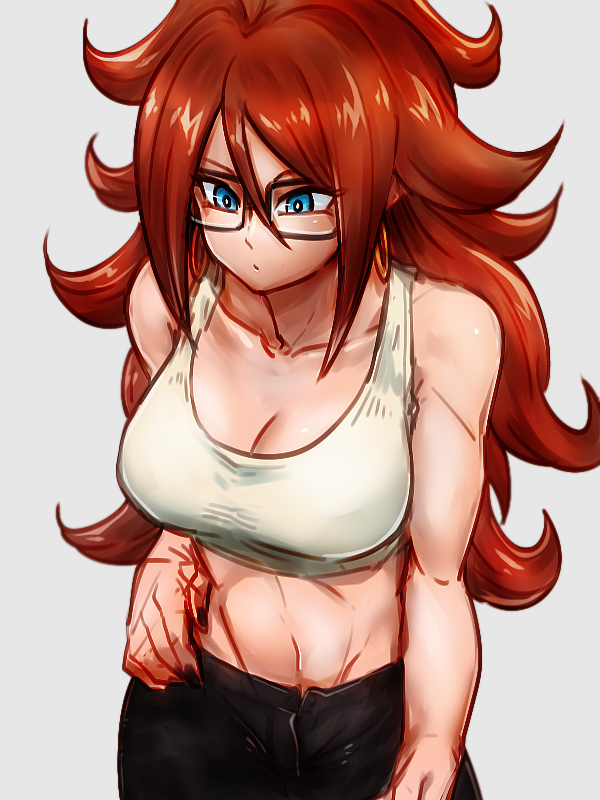 android 21 (dragon ball and 1 more) drawn by kemachiku