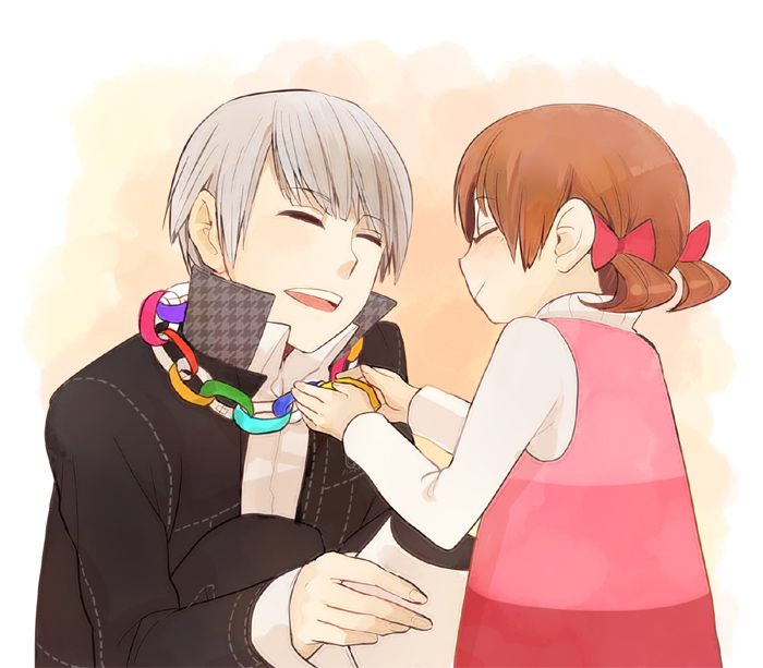 narukami yu and doujima nanako (persona and 1 more) drawn by darao