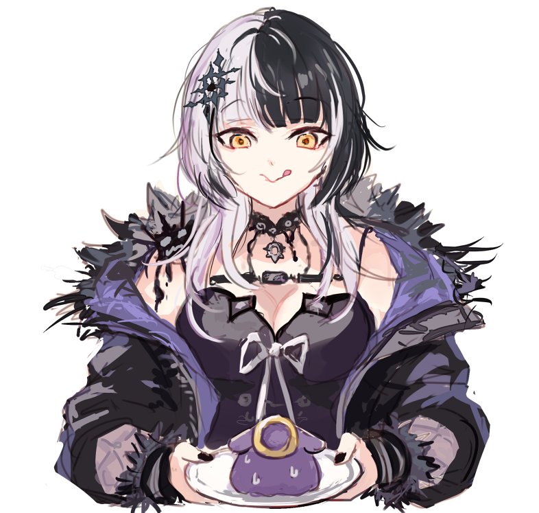 shiori novella, takodachi, and yorick (hololive and 1 more) drawn by yuuyu_(777)