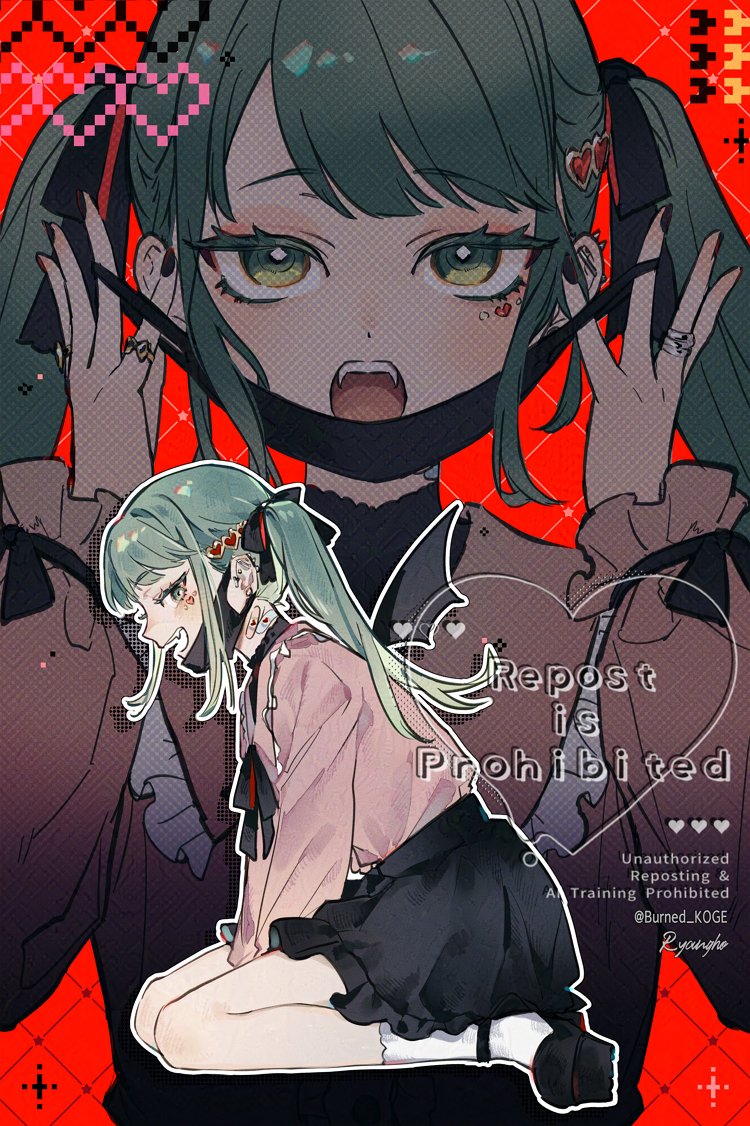 hatsune miku (vocaloid and 1 more) drawn by burned_koge