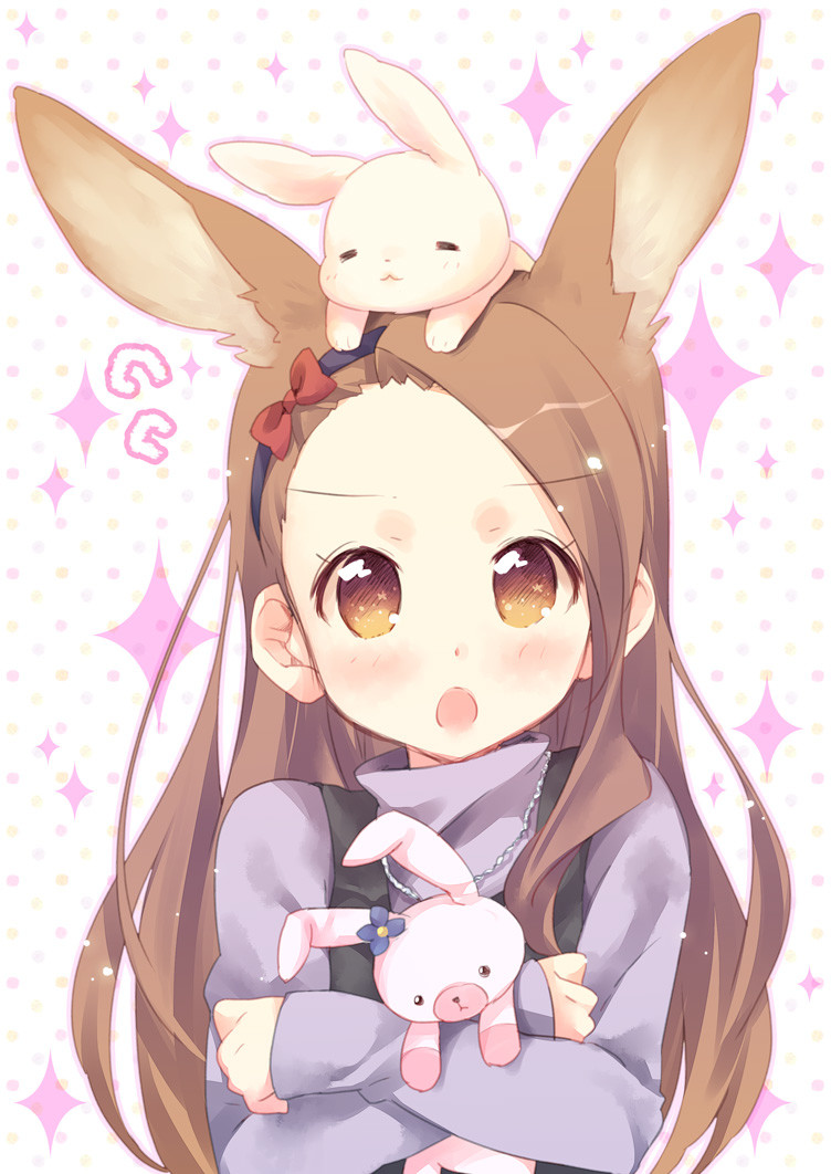 minase iori and usa-chan (idolmaster and 1 more) drawn by ech