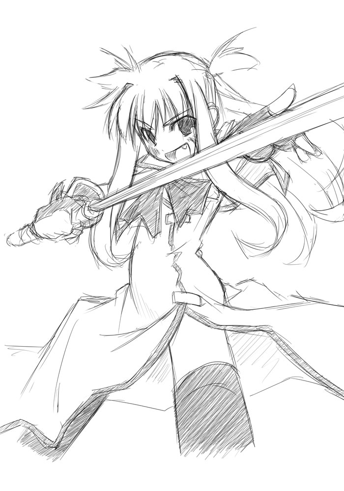 arisa bunnings and burning arisa (lyrical nanoha and 1 more) drawn by yu_lulu_(uka) and yuuka_(o.t.kingdom)
