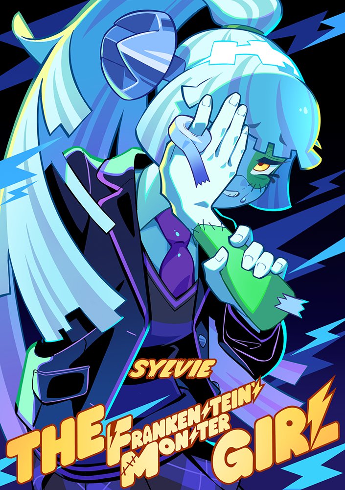 frankenstein's monster and sylvie (original and 1 more) drawn by donuttypd