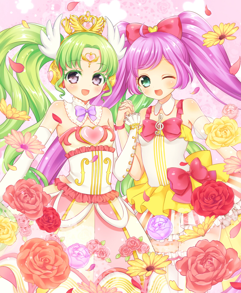 manaka laala and falulu (pretty series and 1 more) drawn by mitsuba_choco