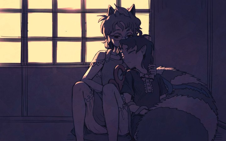 houjuu nue and futatsuiwa mamizou (touhou) drawn by meimaru_inuchiyo